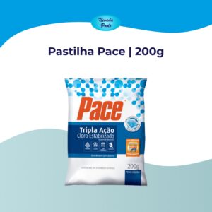 Pastilha de Cloro Pace Tripla Ação 200g (Tablete)