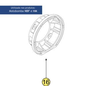 ADAPTADOR PARA MOTOBOMBA - NAUTILUS
